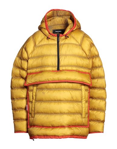 Dsquared2 Man Puffer Ocher Size 36 Polyamide, Natural Resin In Yellow
