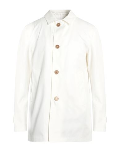 Herno Man Overcoat White Size 40 Cotton