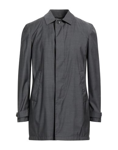 Herno Man Overcoat & Trench Coat Grey Size 40 Virgin Wool, Polyurethane
