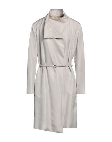 GIORGIO ARMANI GIORGIO ARMANI WOMAN OVERCOAT & TRENCH COAT BEIGE SIZE 6 VISCOSE, ACETATE, BOVINE LEATHER 