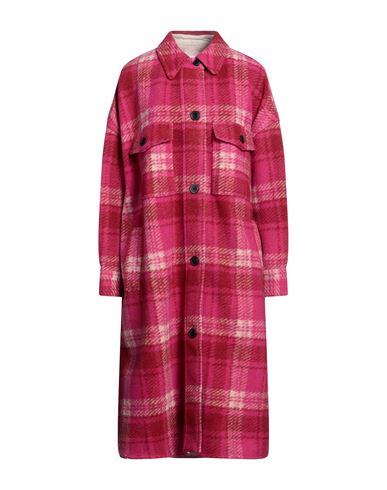 Marant Etoile Marant Étoile Woman Coat Fuchsia Size 1 Polyester, Virgin Wool, Acrylic In Pink