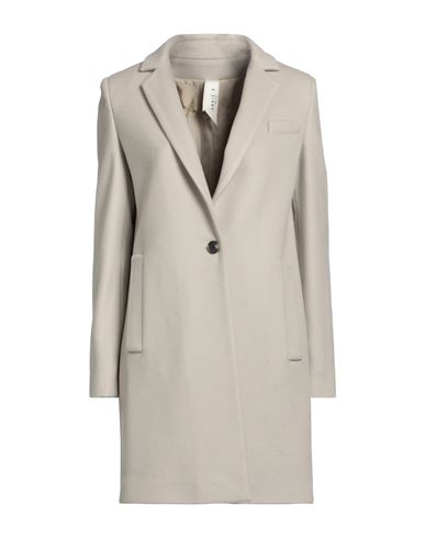 Annie P . Woman Coat Light Grey Size 10 Virgin Wool, Polyamide, Cashmere