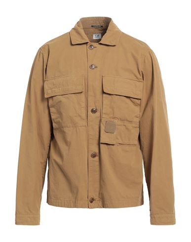 C.p. Company C. P. Company Man Jacket Camel Size L Cotton In Beige
