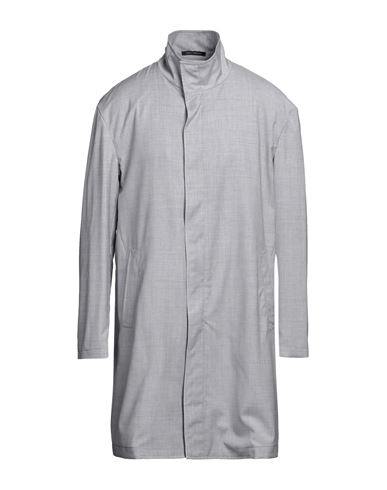 Emporio Armani Man Overcoat Light Grey Size 44 Virgin Wool