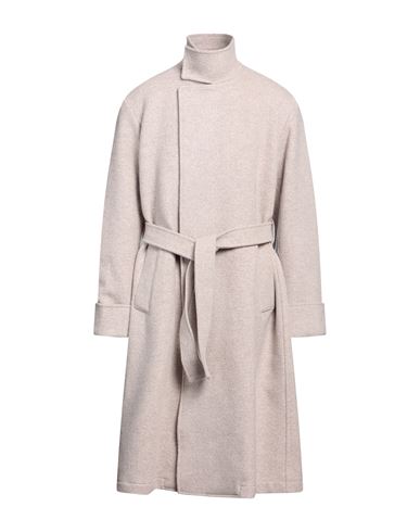 Emporio Armani Man Coat Beige Size 44 Virgin Wool, Cashmere
