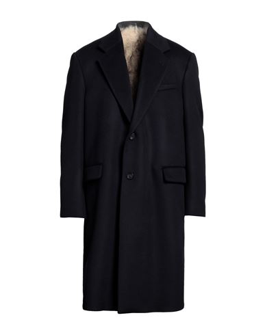 Emporio Armani Man Coat Midnight Blue Size 48 Virgin Wool, Polyester
