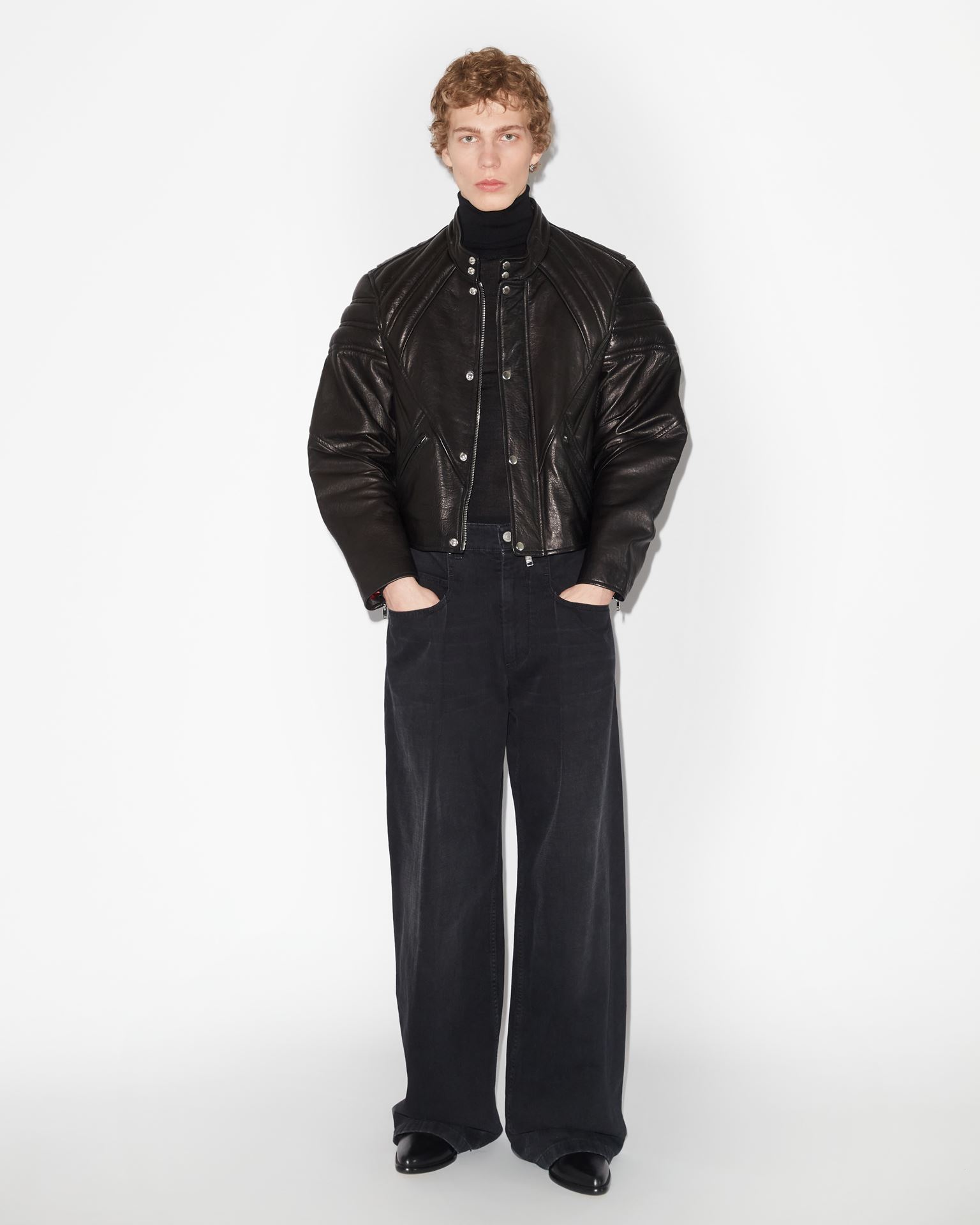 Isabel Marant, Caspar Padded Leather Jacket - Men - Black