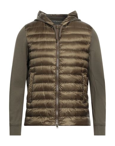 Herno Quilted Zip-up Padded Jacket In Green