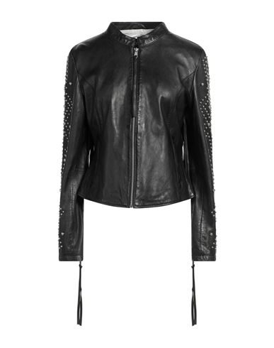 Shop Freaky Nation Woman Jacket Black Size L Soft Leather