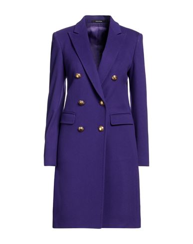 Tagliatore 02-05 Woman Coat Purple Size 6 Virgin Wool, Cashmere