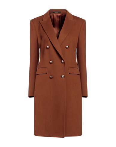 Tagliatore 02-05 Woman Coat Brown Size 10 Virgin Wool, Cashmere