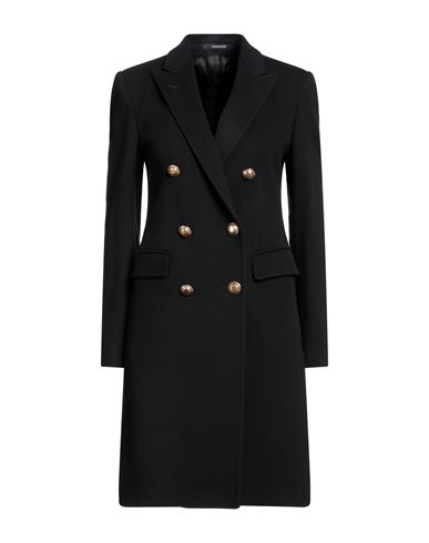 Tagliatore 02-05 Woman Coat Black Size 4 Virgin Wool, Cashmere