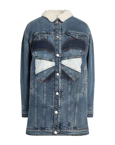 Red Valentino Woman Denim Outerwear Blue Size 6 Cotton, Elastane