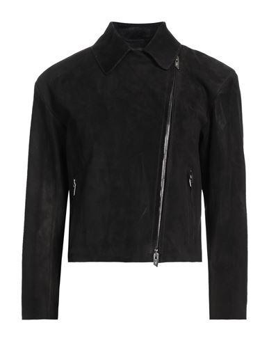 Salvatore Santoro Woman Jacket Black Size 8 Ovine Leather