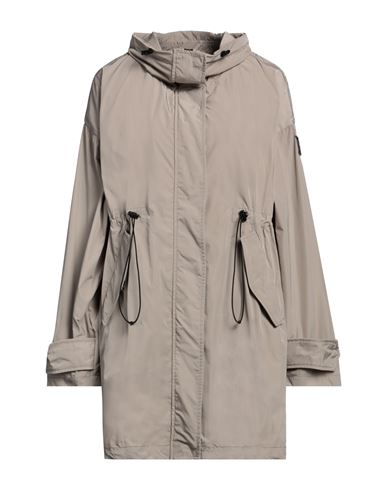 Shop Historic Woman Overcoat & Trench Coat Khaki Size S Nylon In Beige