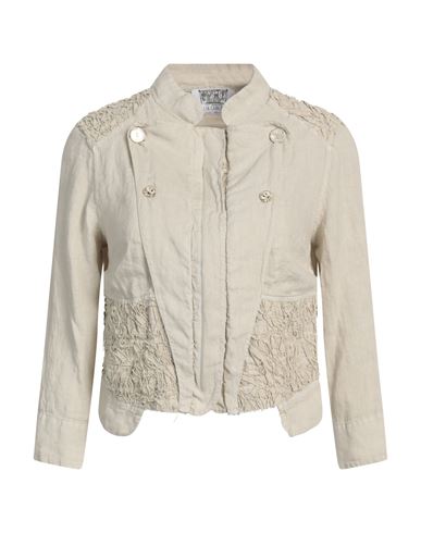 Elisa Cavaletti By Daniela Dallavalle Woman Jacket Beige Size 4 Linen, Cotton