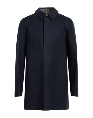 Herno Man Overcoat Midnight Blue Size 44 Cotton