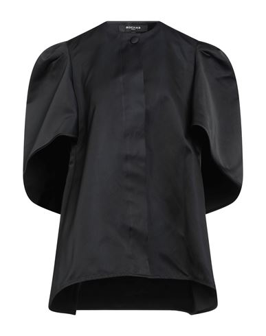 Rochas Woman Overcoat Black Size 8 Polyester