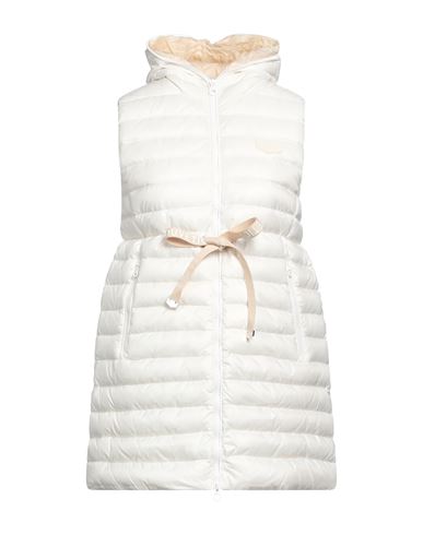 Duvetica Woman Down Jacket Ivory Size 6 Polyamide In White