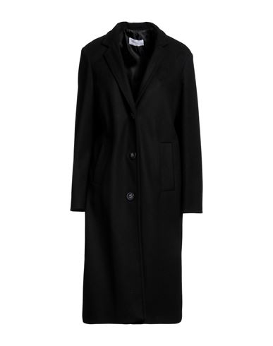 Diana Gallesi Woman Coat Black Size 12 Virgin Wool, Polyamide