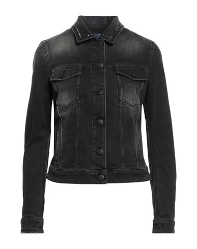 Jacob Cohёn Woman Denim Outerwear Black Size Xl Cotton, Polyester, Elastane