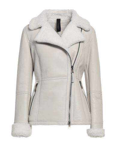 Garrett Woman Jacket White Size 12 Soft Leather