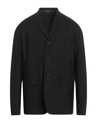 Esemplare Man Suit Jacket Midnight Blue Size L Polyester
