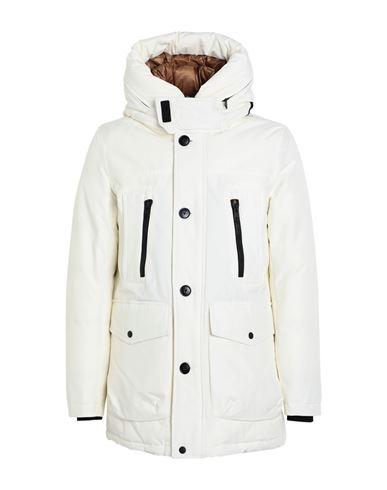 Shop Woolrich Ramar Arctic Parka Man Down Jacket Off White Size M Cotton, Polyamide