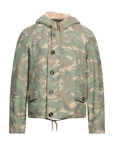 Saint Laurent Man Jacket Military Green Size 42 Cotton, Polyester, Wool, Polyamide, Elastane