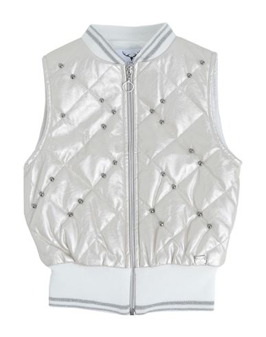 Shop Leitmotiv Toddler Girl Jacket Ivory Size 6 Polyurethane, Polyester, Elastane In White