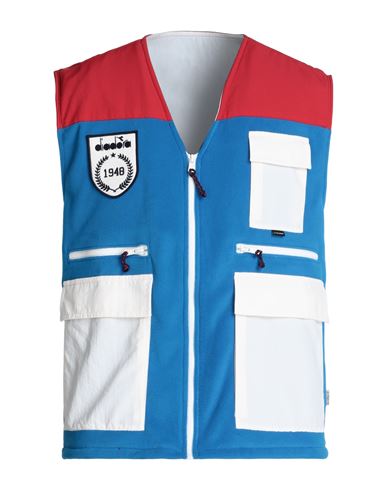 Diadora Vest Legacy Man Jacket Red Size L Recycled Polyester, Polyamide