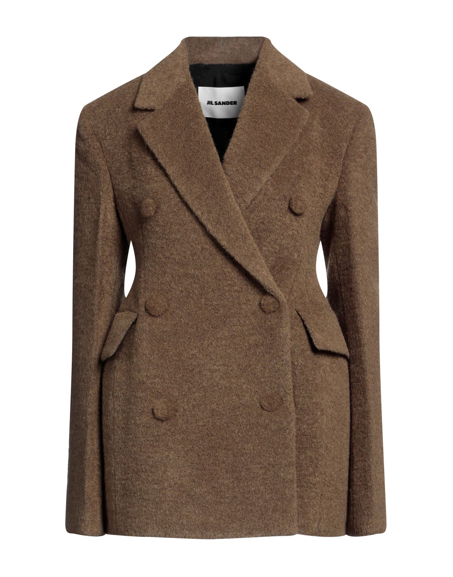 《セール開催中》JIL SANDER レディース コート ミリタリーグリーン 34 バージンウール 65% / 毛（アルパカ） 30% / ナイロン 5%