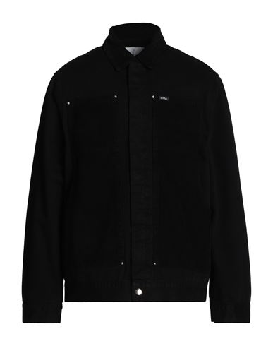 Arte Antwerp Jules Workwear Jacket Man Denim Outerwear Black Size Xl Cotton
