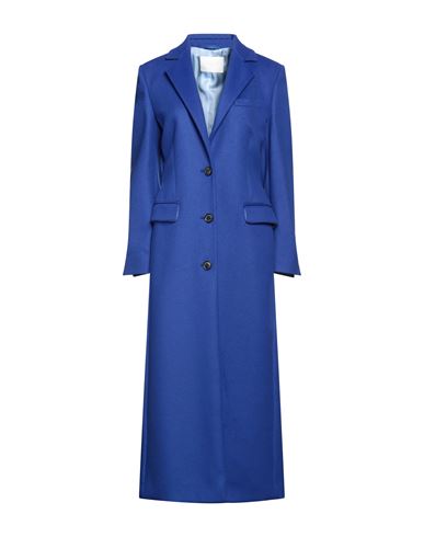 Viky Rader Studio Woman Coat Bright Blue Size 12 Wool, Cashmere