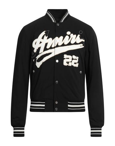 Shop Amiri Man Jacket Black Size 38 Cotton, Nylon, Elastane