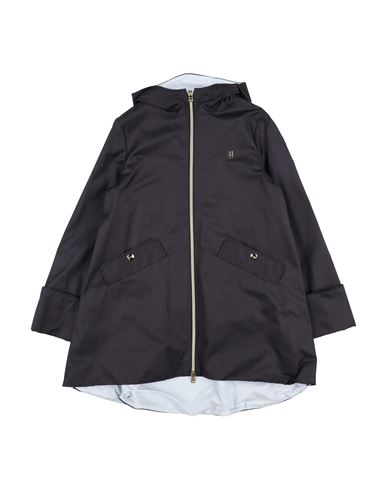 Herno Toddler Girl Overcoat & Trench Coat Midnight Blue Size 6 Cotton In Black