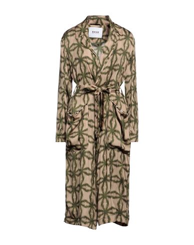 Bazar Deluxe Woman Overcoat & Trench Coat Military Green Size 12 Viscose, Elastane, Cotton