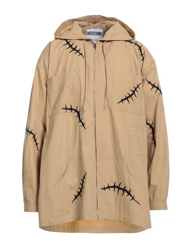 Moschino Man Overcoat & Trench Coat Beige Size 40 Cotton, Acetate, Cupro