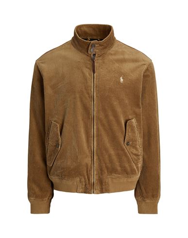 Shop Polo Ralph Lauren Corduroy Jacket Man Jacket Brown Size L Cotton