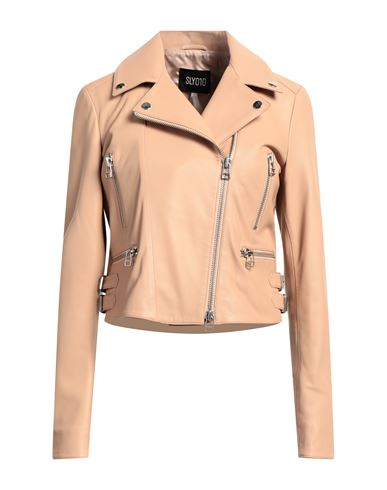 Shop Sly010 Woman Jacket Blush Size 16 Lambskin In Pink