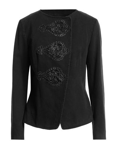 Bazar Deluxe Woman Blazer Black Size 6 Cotton, Polyester, Elastane