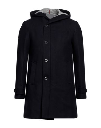 Primo Emporio Man Coat Navy Blue Size 38 Wool, Polyester
