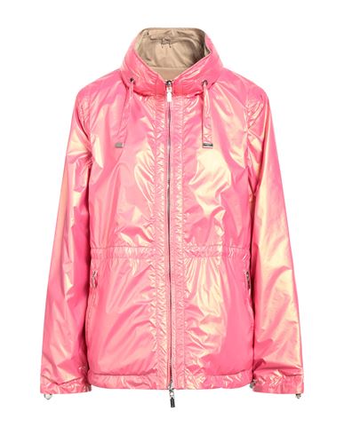 Diego M Woman Jacket Fuchsia Size 6 Nylon, Polyester In Pink