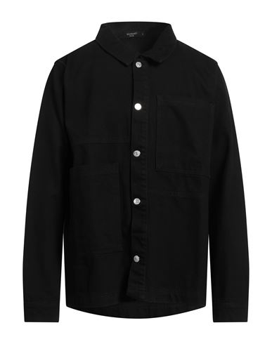 Shop Bolongaro Trevor Man Denim Outerwear Black Size Xl Cotton