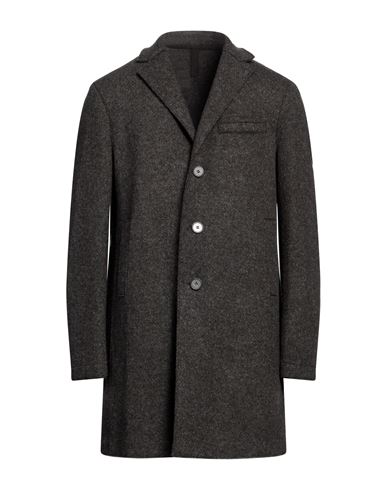 Harris Wharf London Man Coat Dark Brown Size 42 Wool, Polyamide