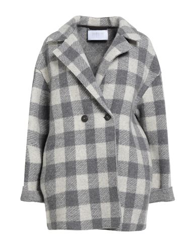 Harris Wharf London Woman Coat Light Grey Size 10 Virgin Wool