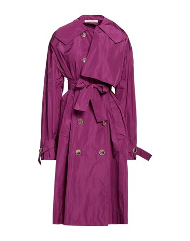 Liviana Conti Woman Overcoat Mauve Size 6 Polyester In Purple