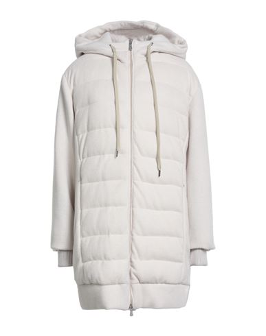 Eleventy Woman Puffer Cream Size 8 Wool, Cashmere In White