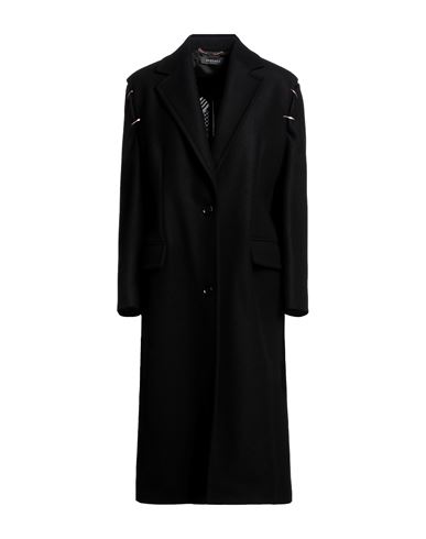 Versace Woman Coat Black Size 2 Virgin Wool