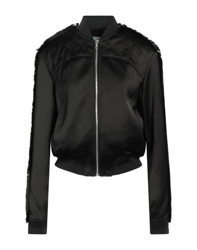 Durazzi Woman Jacket Black Size 4 Viscose, Linen